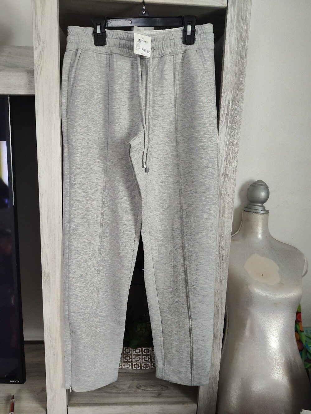 Club Monaco Women's Gray Drawstring Sweatpants SZ S/P New With Tags
